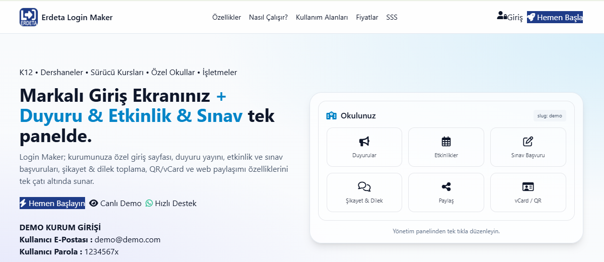 Login Maker Ekran